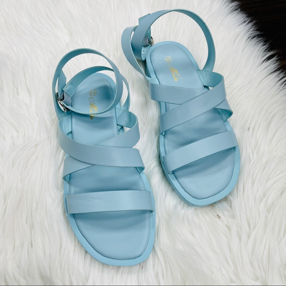 Blue strap sandal - Picture 6 of 6